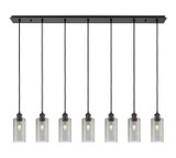 Linear/Island 4 Light + by Innovations ( 405 | 127B-7P-BK-G434-7SM Downtown Urban ) 