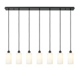Linear/Island 4 Light + by Innovations ( 405 | 127B-7P-BK-G434-7WH Downtown Urban ) 