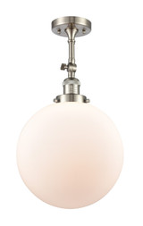 Semi-Flush Mts. Directional by Innovations ( 405 | 201F-SN-G201-12-LED Franklin Restoration ) 