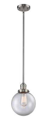 Mini Pendants Glass Down by Innovations ( 405 | 201S-SN-G202-8-LED Franklin Restoration ) 