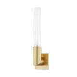Sconces Single Glass by Hudson Valley ( 70 | 1201-AGB Asher ) 
