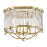 Flush Mounts Cage Style by Hudson Valley ( 70 | MDS201-AGB Glass No.1 ) 