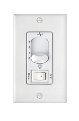 Fans Fan Controls by Hinkley ( 13 | 980009FWH Wall Control 3 Spd On/Off Lt. Sw. ) 