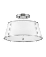 Semi-Flush Mts. Drum Shade by Hinkley ( 13 | 4893PN Clarke ) 