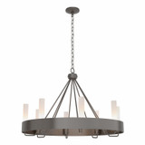 Mid. Chandeliers Glass Up by Hubbardton Forge ( 39 | 105040-SKT-14-FD0611 Banded ) 