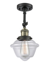 Semi-Flush Mts. Glass Down by Innovations ( 405 | 201F-BAB-G532-LED Franklin Restoration ) 