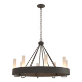 Mid. Chandeliers Glass Up by Hubbardton Forge ( 39 | 105040-SKT-20-FD0611 Banded ) 