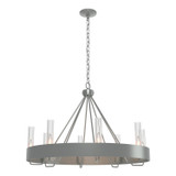 Mid. Chandeliers Glass Up by Hubbardton Forge ( 39 | 105040-SKT-82-ZM0611 Banded ) 