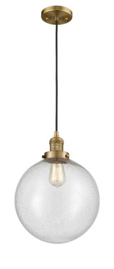 Mini Pendants Cable by Innovations ( 405 | 201C-BB-G204-12-LED Franklin Restoration ) 