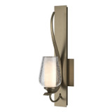 Sconces Single Glass by Hubbardton Forge ( 39 | 203035-SKT-84-ZS0354 Flora ) 