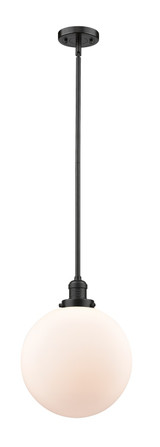 Pendants Glass Down by Innovations ( 405 | 201S-OB-G201-12-LED Franklin Restoration ) 