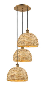 Mini Chandeliers Multi-Port/Cascade by Innovations ( 405 | 113B-3P-BB-RBD-12-NAT Ballston ) 