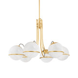 Large Chandeliers Glass Shade by Hudson Valley ( 70 | 3940-AGB Hingham ) 