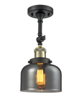 Semi-Flush Mts. Geometric/Linear by Innovations ( 405 | 201F-BAB-G73-LED Franklin Restoration ) 