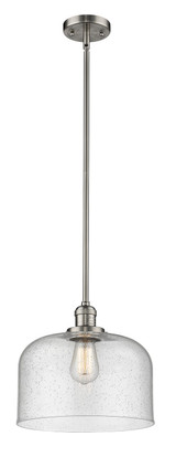 Pendants Glass Down by Innovations ( 405 | 201S-SN-G74-L-LED Franklin Restoration ) 