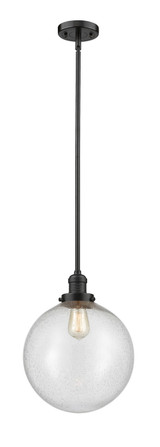 Mini Pendants Glass Down by Innovations ( 405 | 201S-OB-G204-12-LED Franklin Restoration ) 