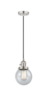 Mini Pendants Glass Down by Innovations ( 405 | 201CSW-PN-G204-6-LED Franklin Restoration ) 