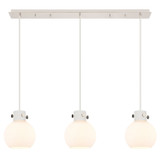 Linear/Island 3 Light Bar by Innovations ( 405 | 123-410-1PS-PN-G410-8WH Newton ) 