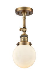 Semi-Flush Mts. Directional by Innovations ( 405 | 201F-BB-G201-6-LED Franklin Restoration ) 