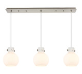Linear/Island 3 Light Bar by Innovations ( 405 | 123-410-1PS-SN-G410-8WH Newton ) 