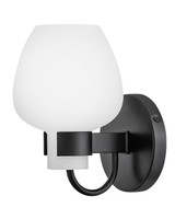 Sconces Single Glass by Hinkley ( 13 | 50950BK Sylvie ) 