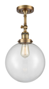 Semi-Flush Mts. Directional by Innovations ( 405 | 201F-BB-G202-10-LED Franklin Restoration ) 