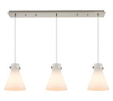 Linear/Island 3 Light Bar by Innovations ( 405 | 123-410-1PS-SN-G411-8WH Downtown Urban ) 