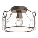 Semi-Flush Mts. Drum Shade by Hubbardton Forge ( 39 | 121142-SKT-05-LL0218 Bow ) 