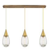 Linear/Island 3 Light Bar by Innovations ( 405 | 123-450-1P-BB-G450-6CL Downtown Urban ) 