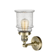 Sconces Single Glass by Innovations ( 405 | 203SW-AB-G184-LED Franklin Restoration ) 