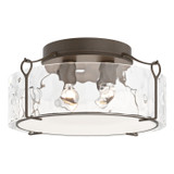 Semi-Flush Mts. Drum Shade by Hubbardton Forge ( 39 | 121145-SKT-05-LL0216 Bow ) 