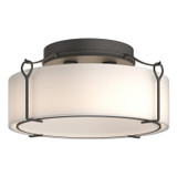 Semi-Flush Mts. Drum Shade by Hubbardton Forge ( 39 | 121145-SKT-20-GG0216 Bow ) 