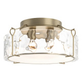 Semi-Flush Mts. Drum Shade by Hubbardton Forge ( 39 | 121145-SKT-84-LL0216 Bow ) 