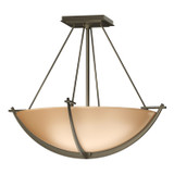 Semi-Flush Mts. Bowl Style by Hubbardton Forge ( 39 | 124555-SKT-84-SS0020 Compass ) 
