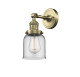 Sconces Single Glass by Innovations ( 405 | 203-AB-G52-LED Franklin Restoration ) 