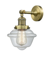 Sconces Single Glass by Innovations ( 405 | 203-AB-G532-LED Franklin Restoration ) 