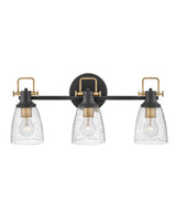 Bathroom Fixtures Three Lights by Hinkley ( 13 | 51273BK Easton ) 