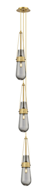 Mini Pendants 3 Light Cluster by Innovations ( 405 | 103-452-1P-BB-G452-4SM Downtown Urban ) 