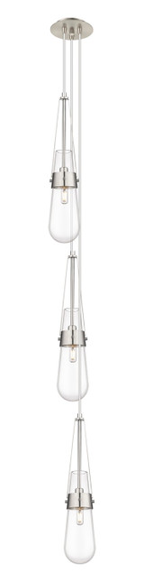 Mini Pendants 3 Light Cluster by Innovations ( 405 | 103-452-1P-SN-G452-4CL Downtown Urban ) 
