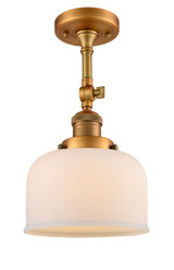 Semi-Flush Mts. Glass Down by Innovations ( 405 | 201F-BB-G71-LED Franklin Restoration ) 
