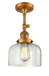 Semi-Flush Mts. Glass Down by Innovations ( 405 | 201F-BB-G72 Franklin Restoration ) 