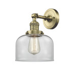 Sconces Single Glass by Innovations ( 405 | 203-AB-G72 Franklin Restoration ) 