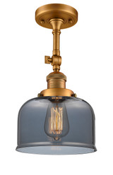 Semi-Flush Mts. Glass Down by Innovations ( 405 | 201F-BB-G73 Franklin Restoration ) 