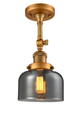 Semi-Flush Mts. Glass Down by Innovations ( 405 | 201F-BB-G73-LED Franklin Restoration ) 