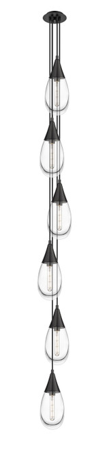 Pendants Multi-port/Cascade by Innovations ( 405 | 106-450-1P-BK-G450-6CL Downtown Urban ) 
