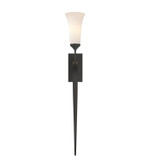 Sconces Single Glass by Hubbardton Forge ( 39 | 204526-SKT-10-GG0068 Sweeping Taper ) 