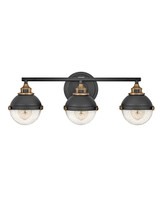 Bathroom Fixtures Three Lights by Hinkley ( 13 | 5173BK Fletcher ) 