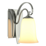Sconces Single Glass by Hubbardton Forge ( 39 | 204531-SKT-85-GG0035 Scroll ) 