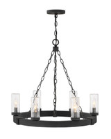 Mid. Chandeliers Glass Up by Hinkley ( 13 | 29206BK Sawyer ) 