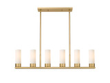 Linear/Island 4 Light + by Innovations ( 405 | 429-6I-BB-G429-8WH Downtown Urban ) 